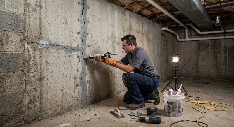 Basement Crack Repair in Winder, GA
