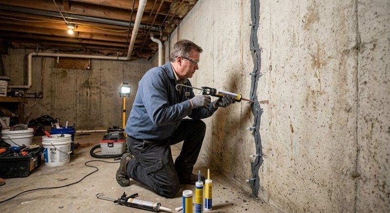 Basement Crack Repair in Winder, GA