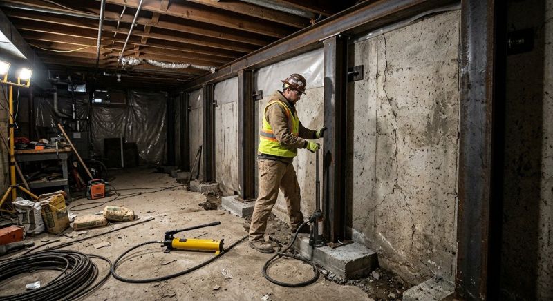 Basement Stabilization in Winder, GA