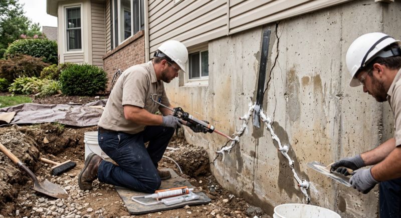 Cracked Foundation Repair in Commerce, GA