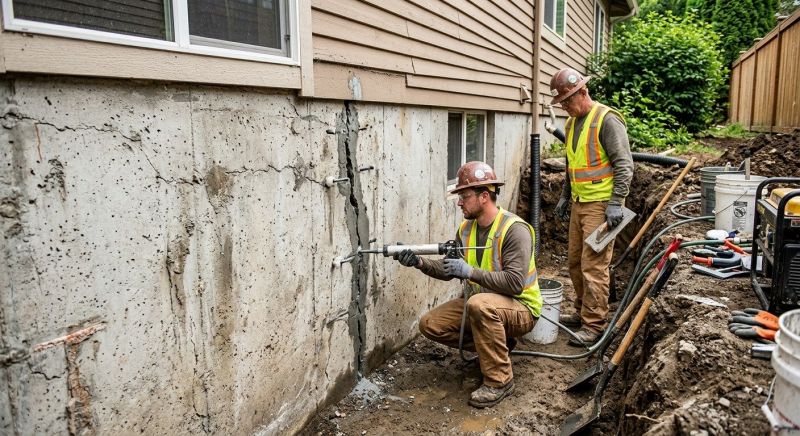 Cracked Foundation Repair in Oxford, GA