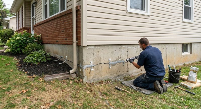 Cracked Foundation Repair in Winterville, GA