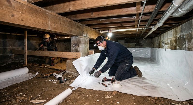 Crawl Space Leveling in Winder, GA