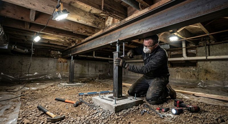 Crawlspace Structural Repair in Winder, GA