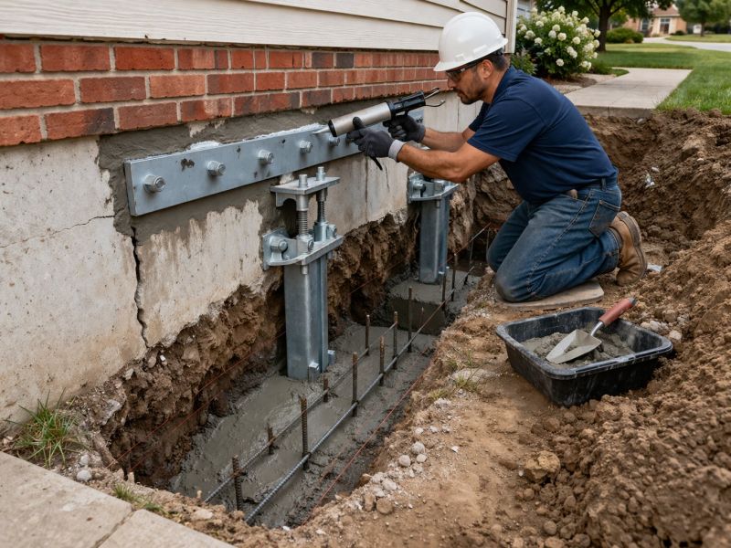 Exterior Foundation Repair in Winder, GA