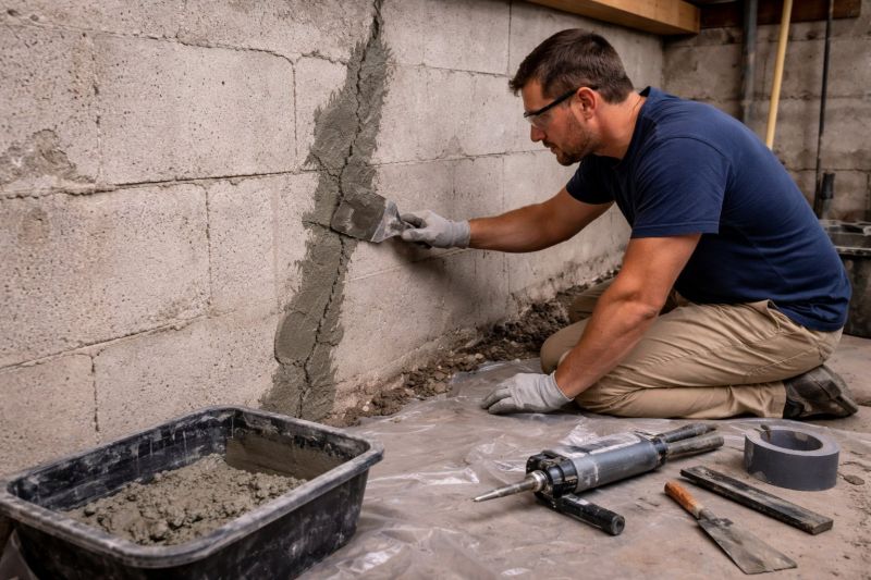 Foundation Crack Repair in Banks County, GA