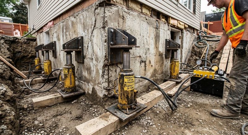 Foundation Jacking in Hoschton, GA