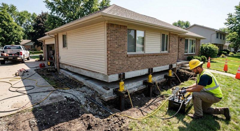 Foundation Lifting in Commerce, GA