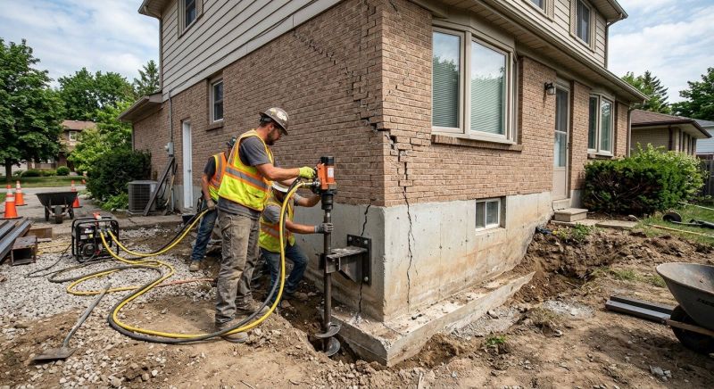 Foundation Lifting in Oakwood, GA