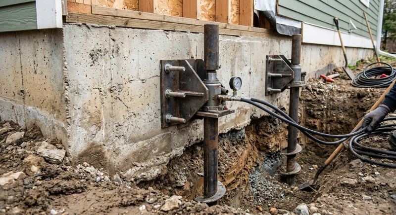 Foundation Pier Leveling in Winder, GA