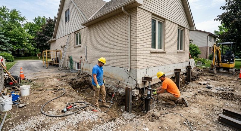 Helical Piers Installation in Winder, GA