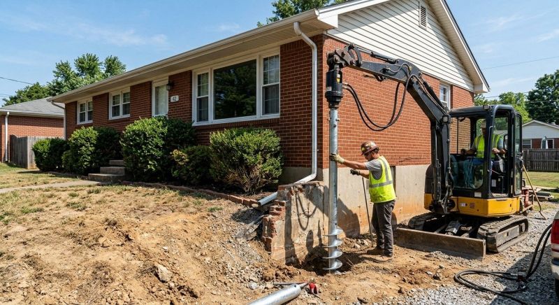Helical Pile Installation in Winder, GA