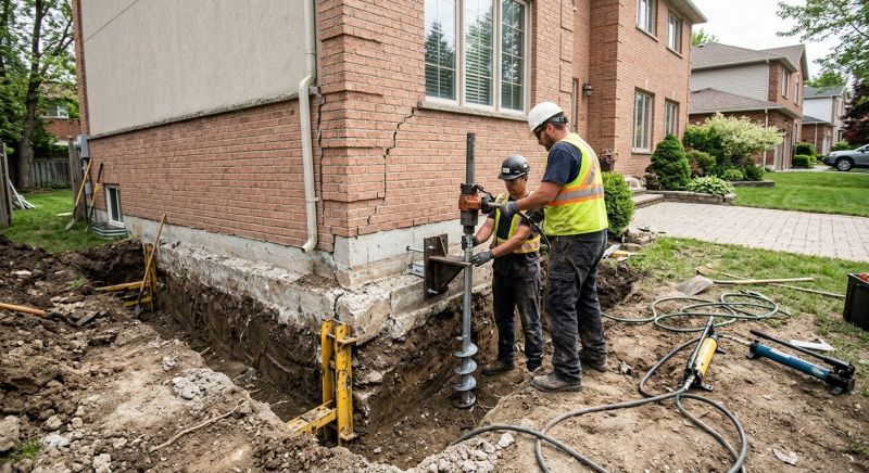 Sinking Foundation Repair in Banks County, GA