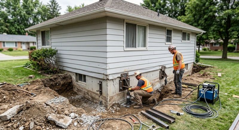 Sinking Foundation Repair in Banks County, GA