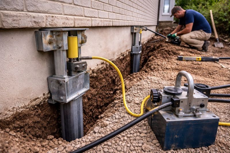 Sinking Foundation Repair in Bethlehem, GA