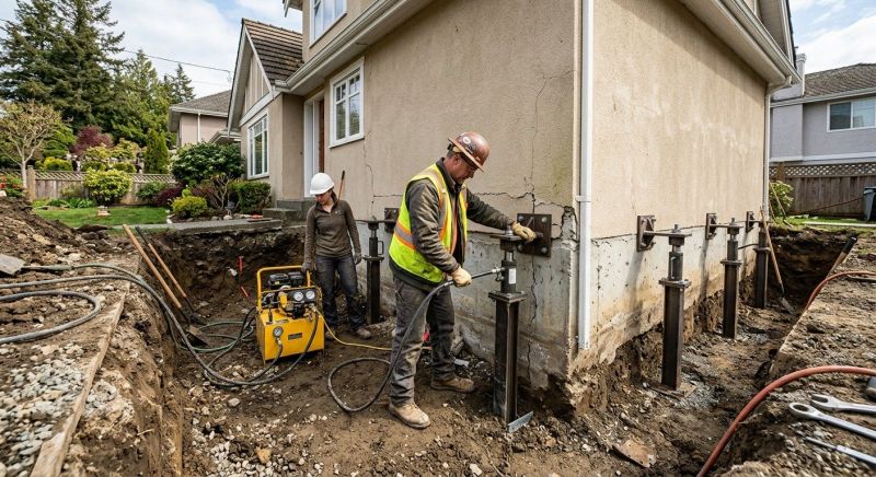 Sinking Foundation Repair in Dacula, GA