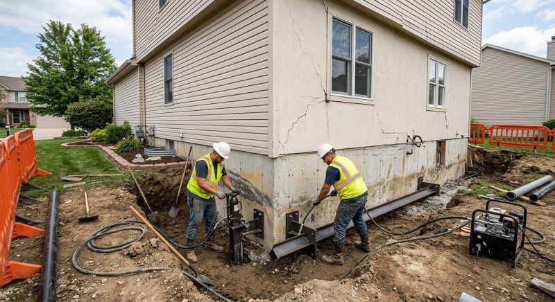 Sinking Foundation Repair in Lilburn, GA