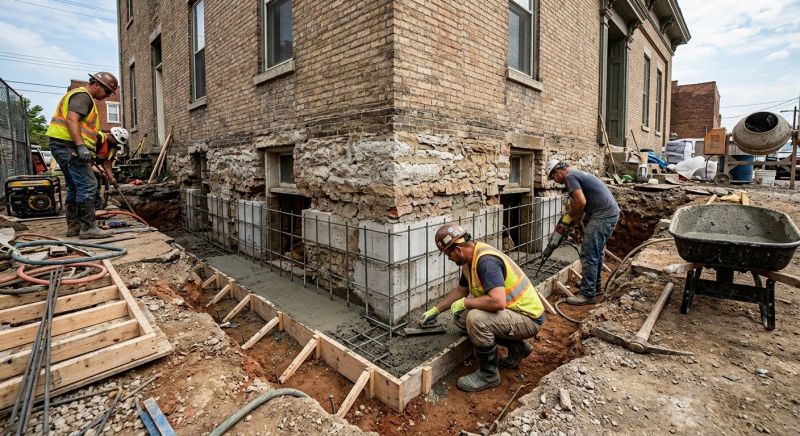 Structural Underpinning in Winder, GA